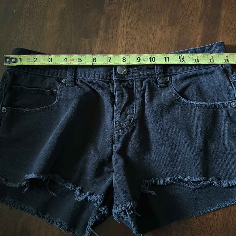 Free People Black Jean Shorts! - Picture 5 of 6